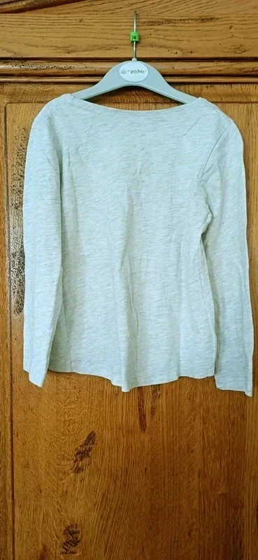 Light grey t-shirt size 5 years Kiabi brand long sleeves – photo 4